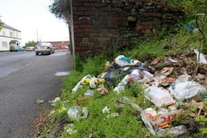 Rubbish page hall estate Sheffield