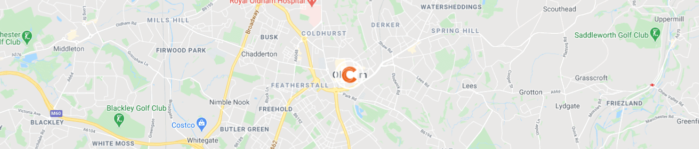 waste-removal-Oldham-map