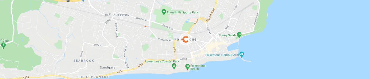 office-clearance-Folkestone-map
