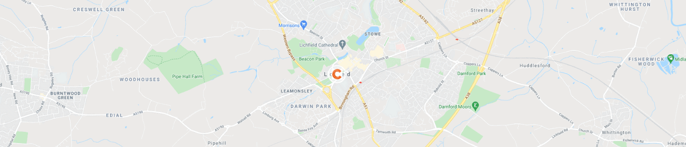 sofa-removal-Lichfield-map
