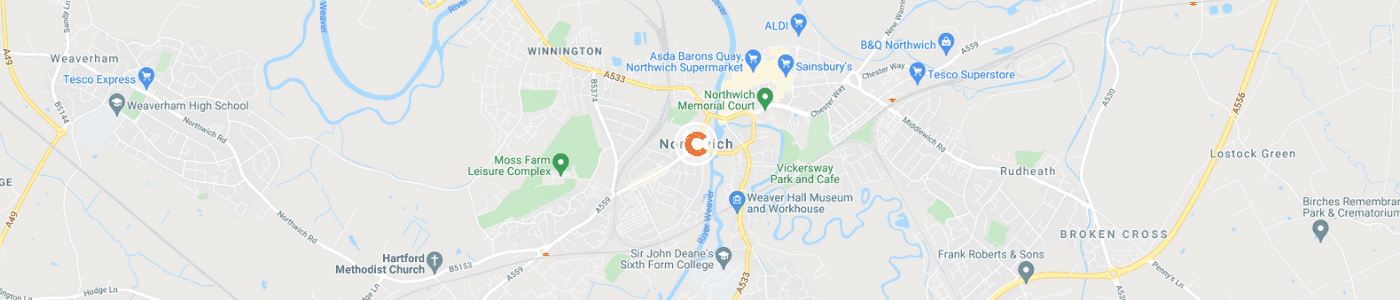 fridge-removal-Northwich-map