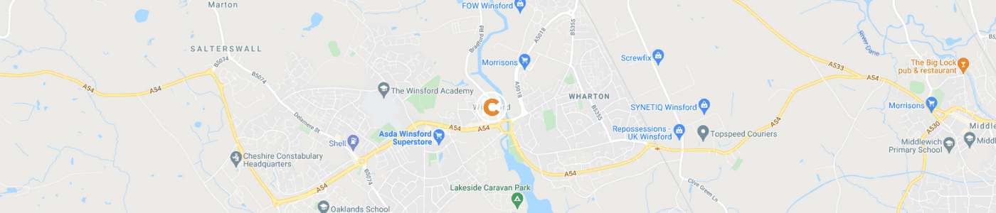 fridge-removal-Winsford-map