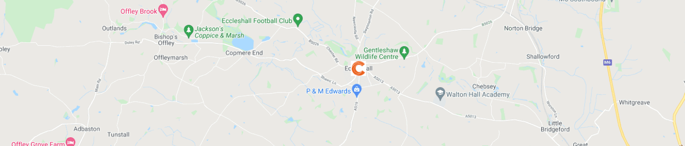 sofa-removal-Eccleshall-map