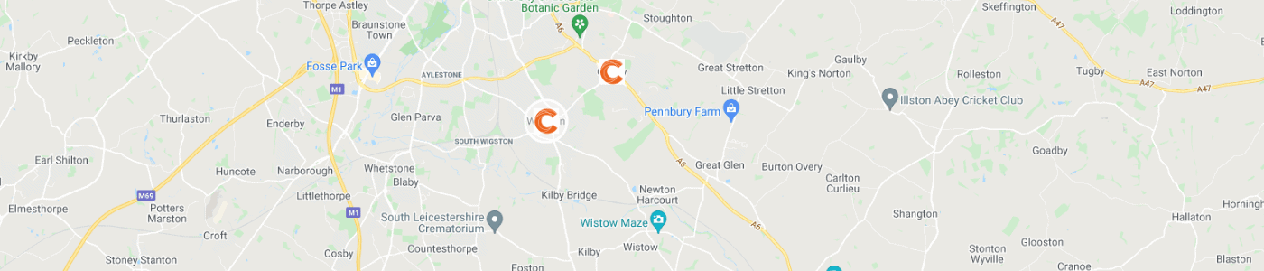 garden-clearance-Wigston-map