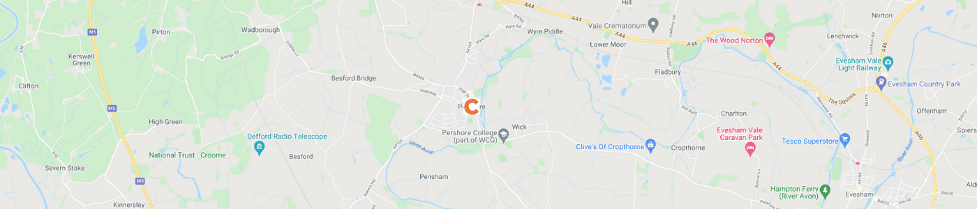 office-clearance-Pershore-map