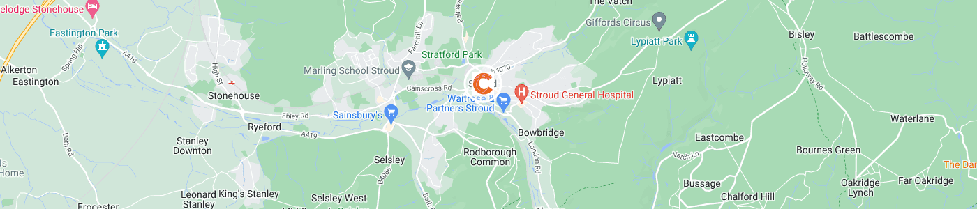 fridge-removal-Stroud-map