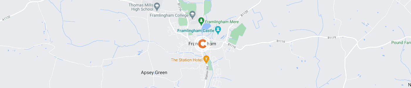 fridge-removal-Framlingham-map