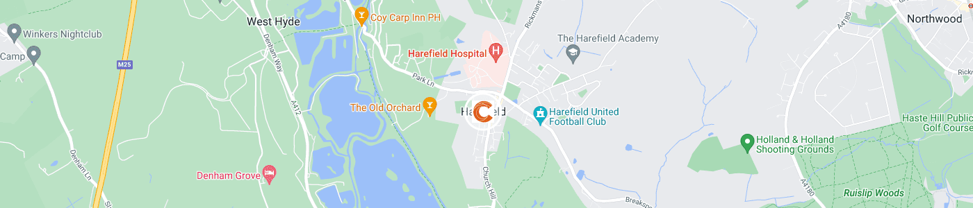 fridge-removal-Harefield-map