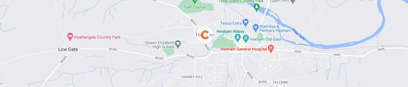 fridge-removal-Hexham-map