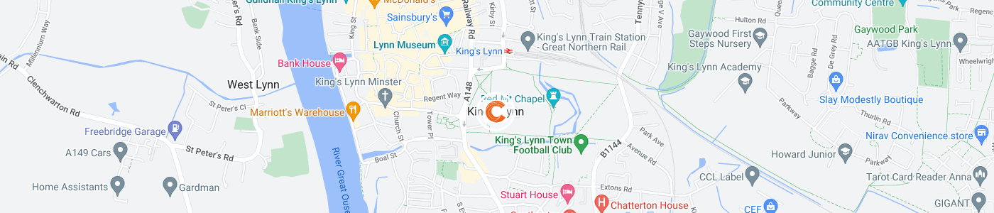fridge-removal-Kings-Lynn-map