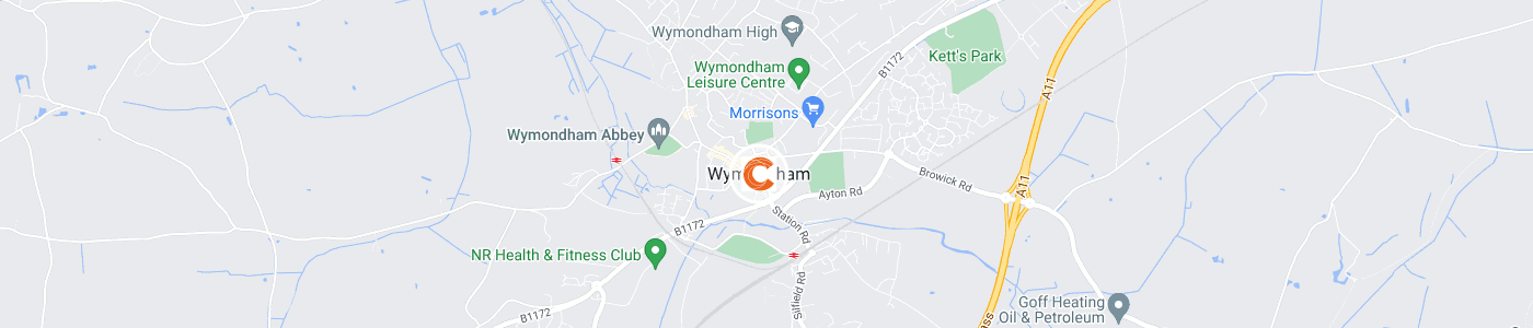 fridge-removal-Wymondham-map