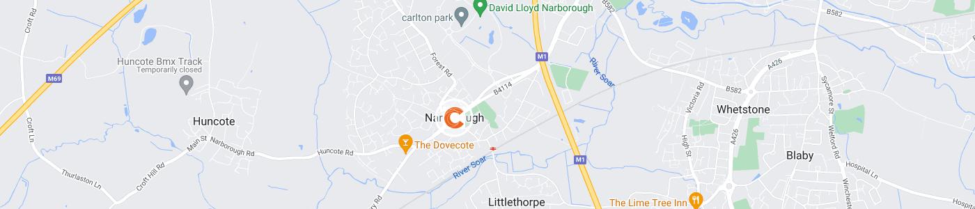 sofa-removal-Narborough-map