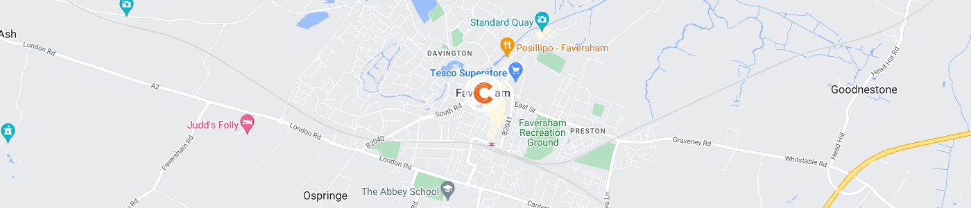 fridge-removal-Faversham-map