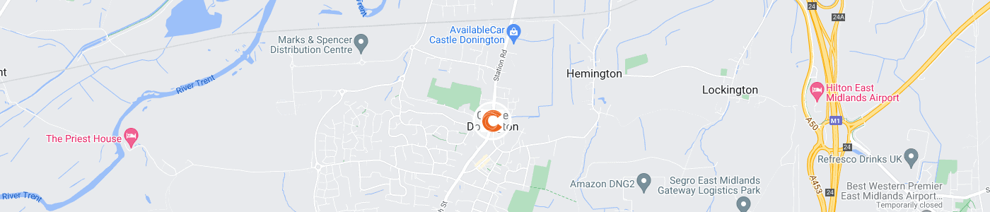 house-clearance-Castle Donington-map