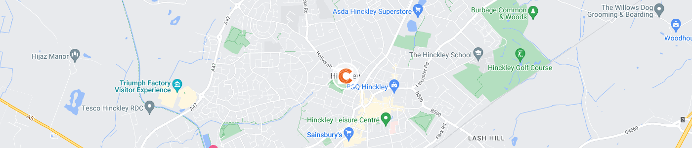 house-clearance-Hinckley-map