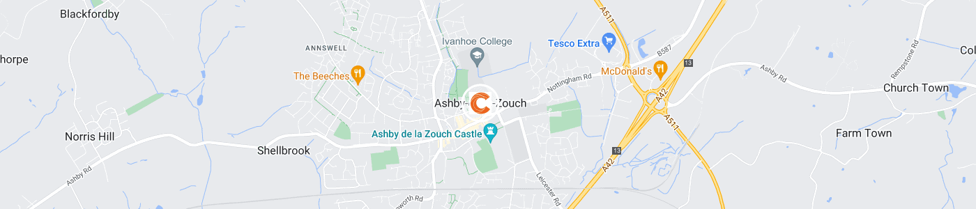 office-clearance-Ashsby-de-la-Zouch-map
