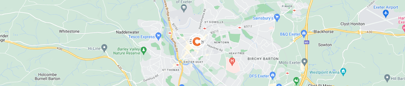 fridge-removal-Exeter-map