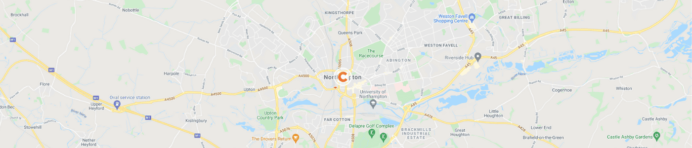 fridge-removal-Northampton-map