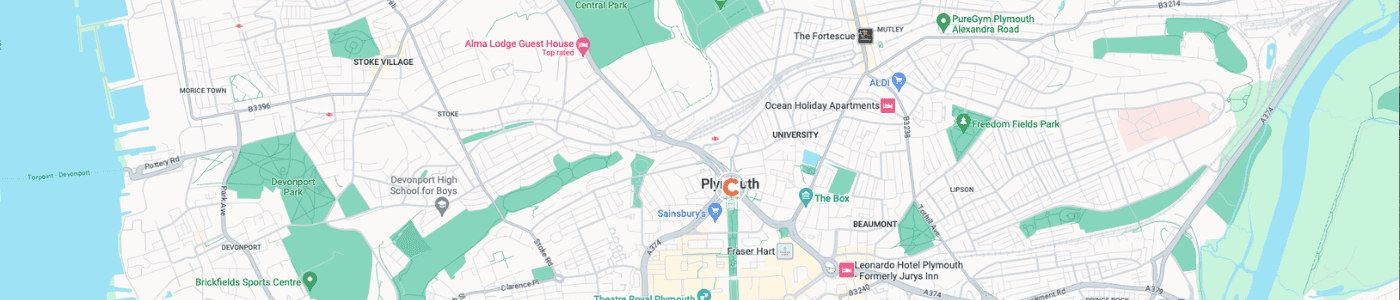 fridge-removal-Plymouth-map