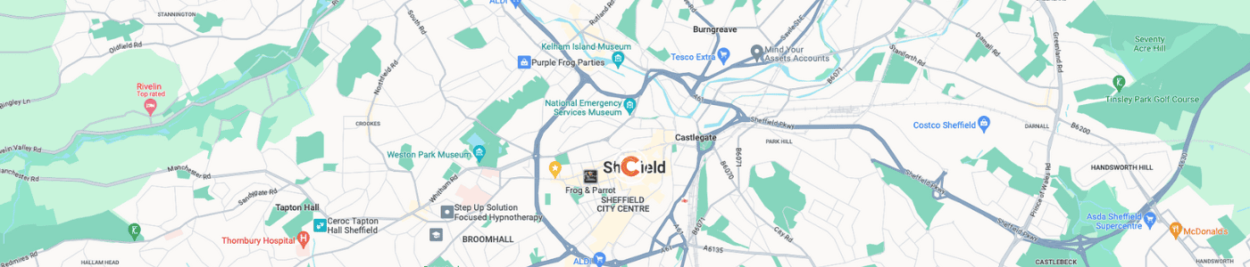 fridge-removal-Sheffield-map