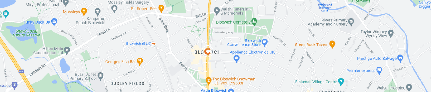 bulky-waste-and-furniture-collection-Bloxwich-map