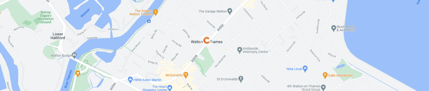 office-clearance-Walton-on-Thames-map