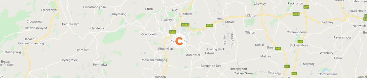 office-clearance-Wrexham-map