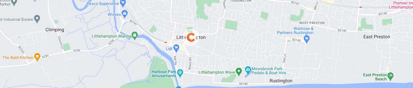 fridge-removal-Littlehampton-map