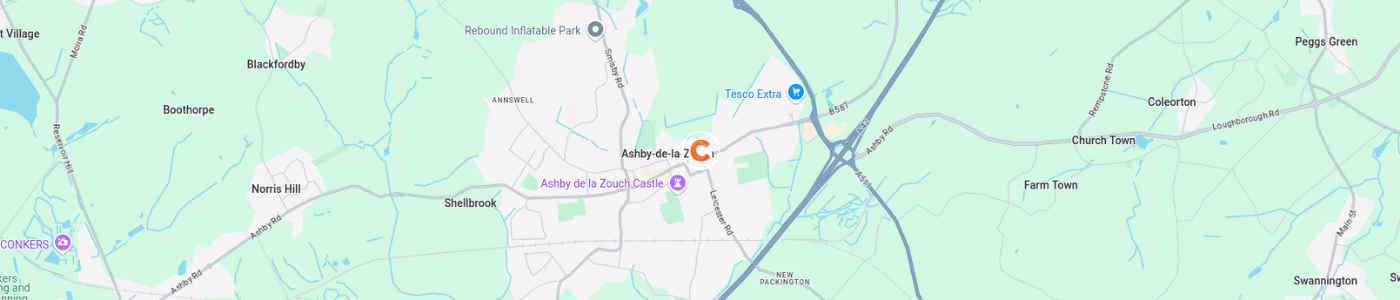 house-clearance-Ashby-de-la-Zouch-map-image